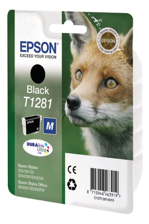EPSON Cart. d'encre noir T128140 Stylus S22 5.9ml