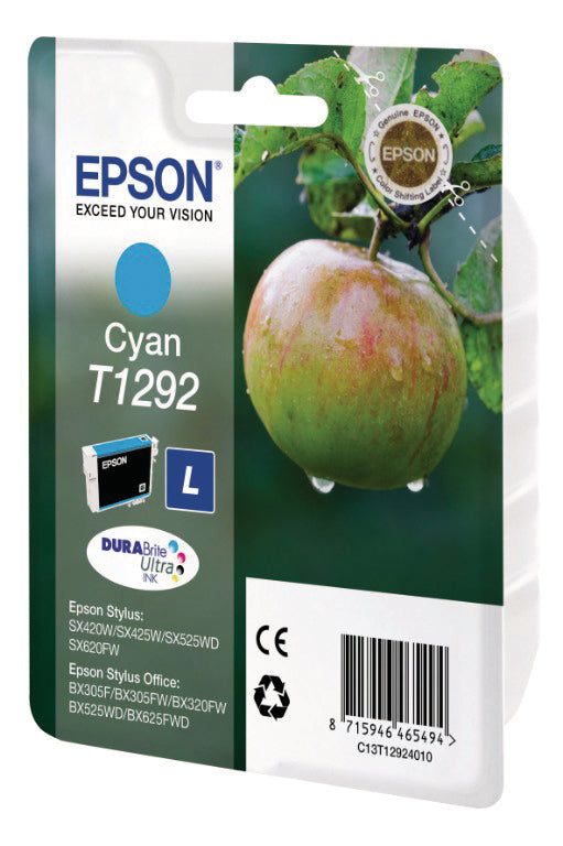 EPSON Cart. d'encre cyan T129240 Stylus SX420W 7.0ml