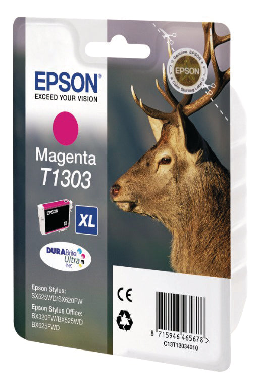 EPSON Cart. d'encre magenta T130340 Stylus SX525WD 10.1ml