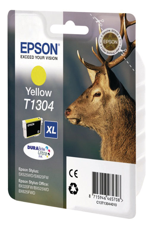 EPSON Cart. d'encre yellow T130440 Stylus SX525WD 10.1ml