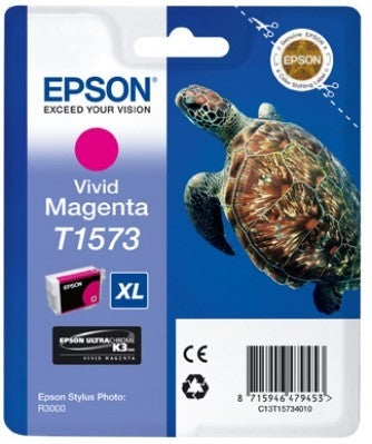 EPSON Cart. d'encre vivid magenta T157340 Stylus Photo R3000 26ml