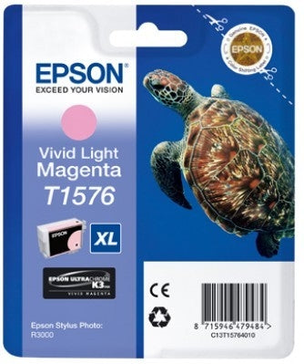 EPSON Cart. d'encre vivid light mag. T157640 Stylus Photo R3000 26ml
