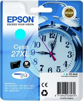 EPSON Cart. d'encre XL cyan T271240 WF 3620/7620 1100 pages