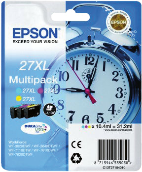 EPSON Multipack XL CMY T271540 WF 3620/7620 1100 pages