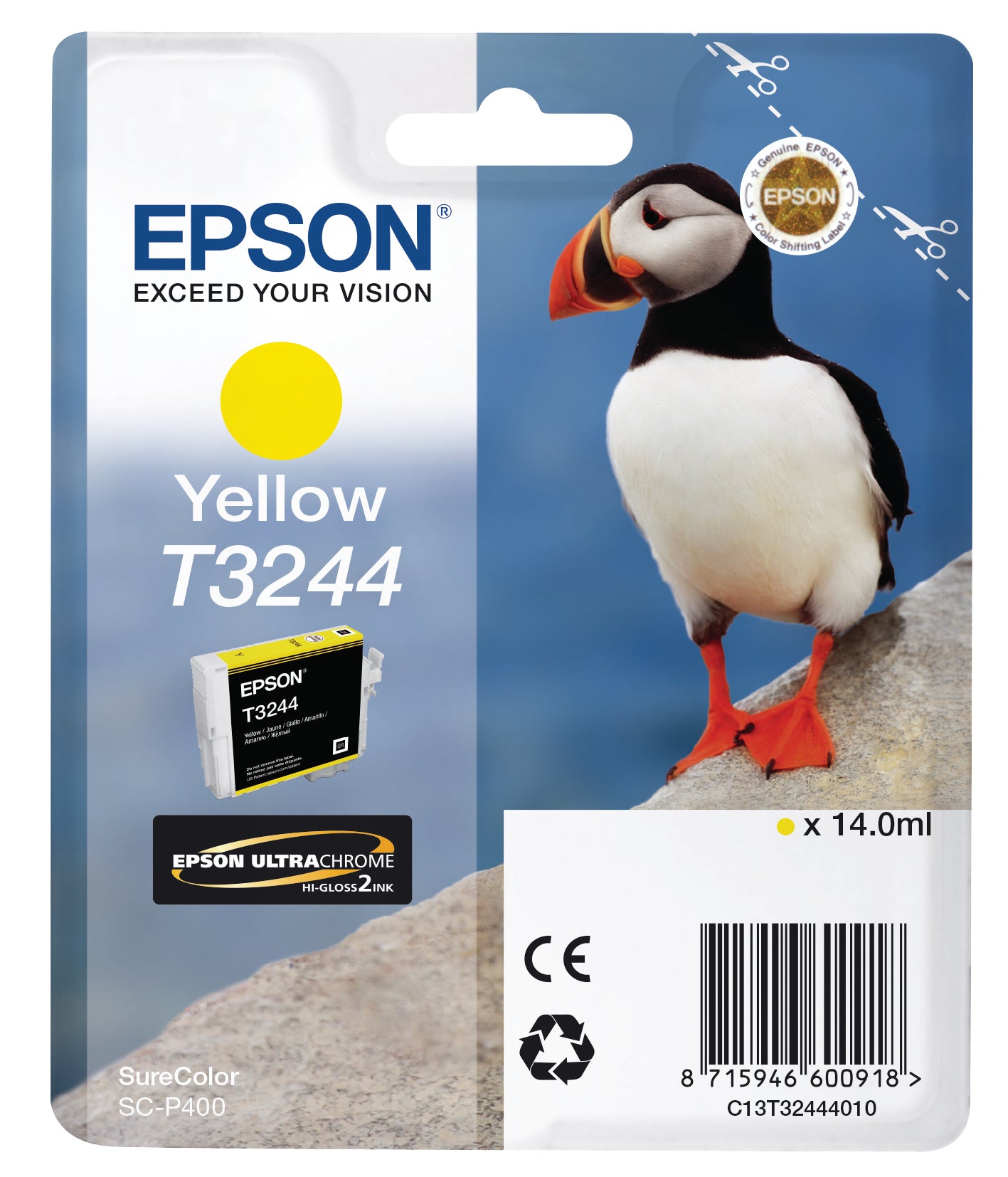EPSON Cart. d'encre yellow T324440 SureColor SC-P400 14ml