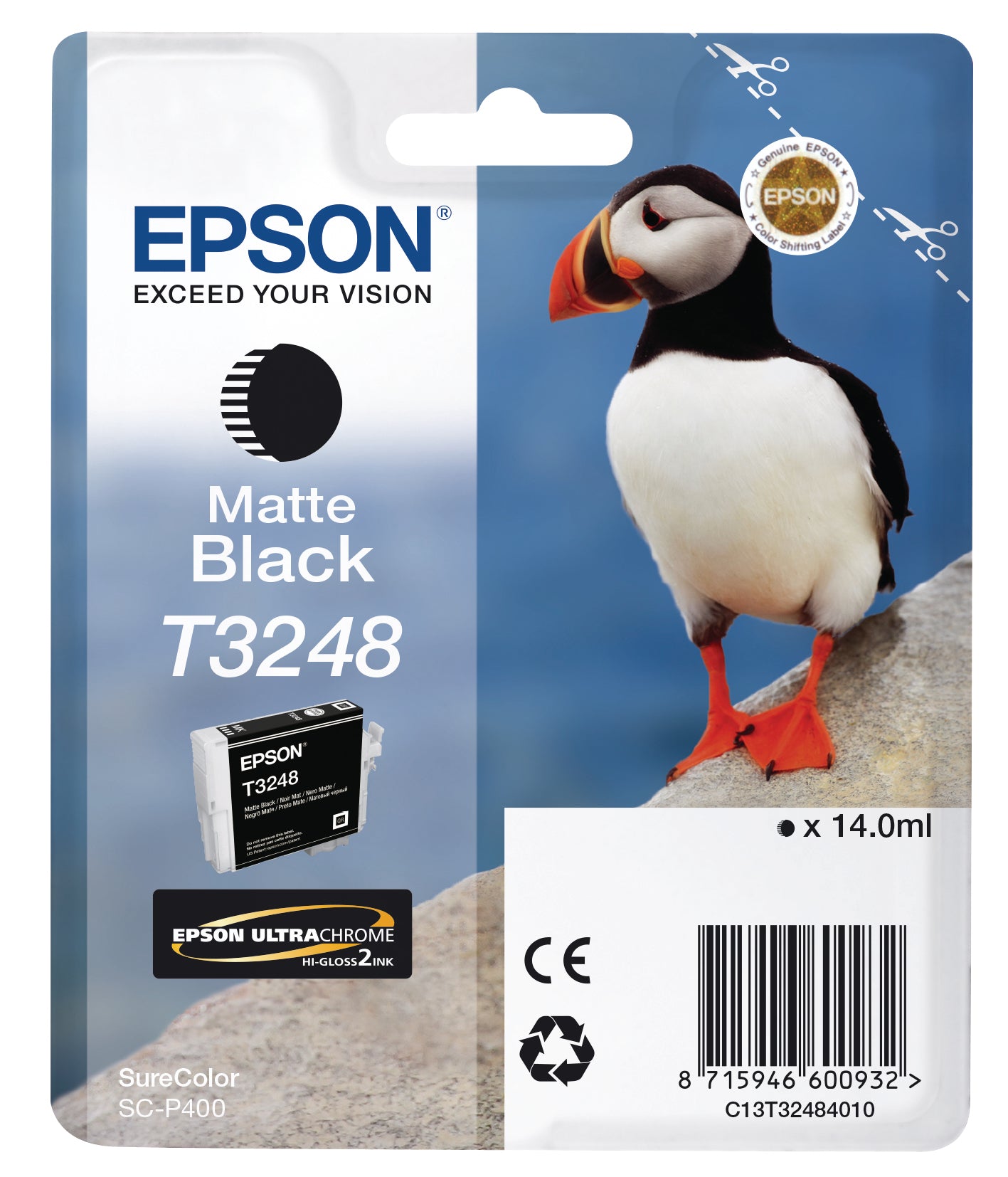 EPSON Cart. d'encre matte noir T324840 SureColor SC-P400 14ml