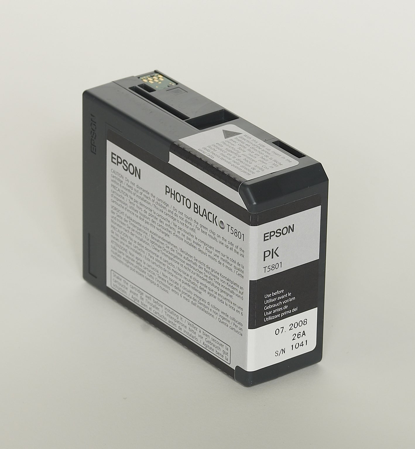 EPSON Cart. d'encre photo black T580100 Stylus Pro 3800 80ml