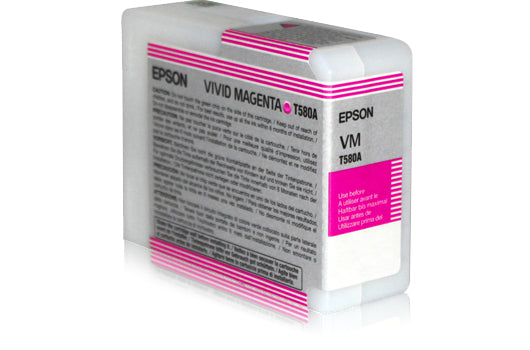EPSON Cart. d'encre vivid magenta T580A00 Stylus Pro 3880 80ml