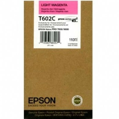 EPSON Cart. d'encre light magenta T602C00 Stylus Pro 7800/9800 110ml