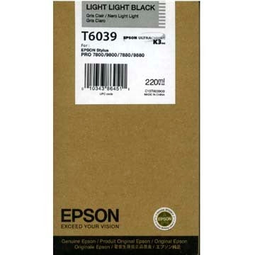 EPSON Cart. d'encre light-lig. black T603900 Stylus Pro 7880/9880 220ml