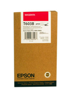 EPSON Cartouche d'encre HY magenta T603B00 Stylus Pro 7800/9800 220ml