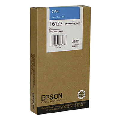 EPSON Cartouche d'encre cyan T612200 Stylus Pro 7450/9450 220ml