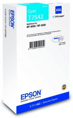 EPSON Cart. d'encre XXL cyan T75424N WF 8090/8590 7000 pages