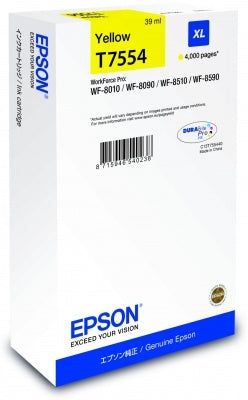 EPSON Cart. d'encre XL yellow T75544N WF 8010/8090 4000 pages