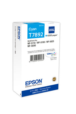 EPSON Cart. d'encre XXL cyan T789240 WF 5110/5620 4000 pages