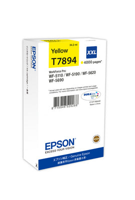 EPSON Cart. d'encre XXL yellow T789440 WF 5110/5620 4000 pages