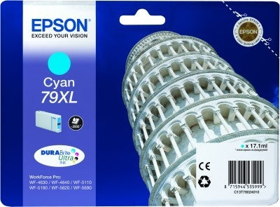 EPSON Cart. d'encre XL cyan T790240 WF 5110/5620 2000 pages