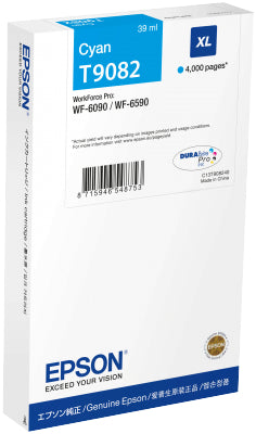 EPSON Cart. d'encre XL cyan T90824N WF 6090/6590 4000 pages