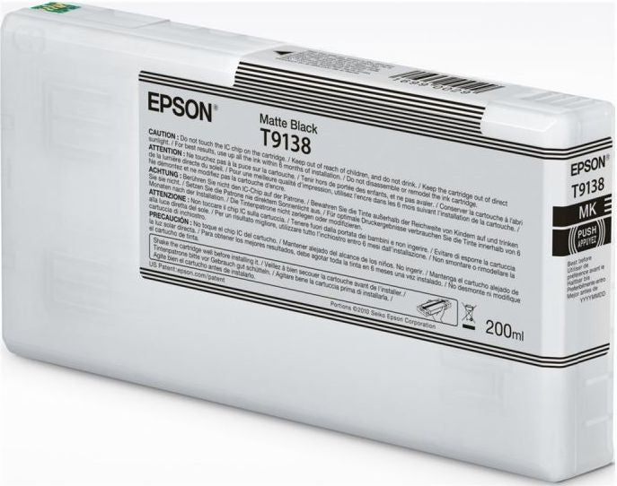 EPSON Cart. d'encre matte noir T91380N SureColor SC-P5000 STD 200ml