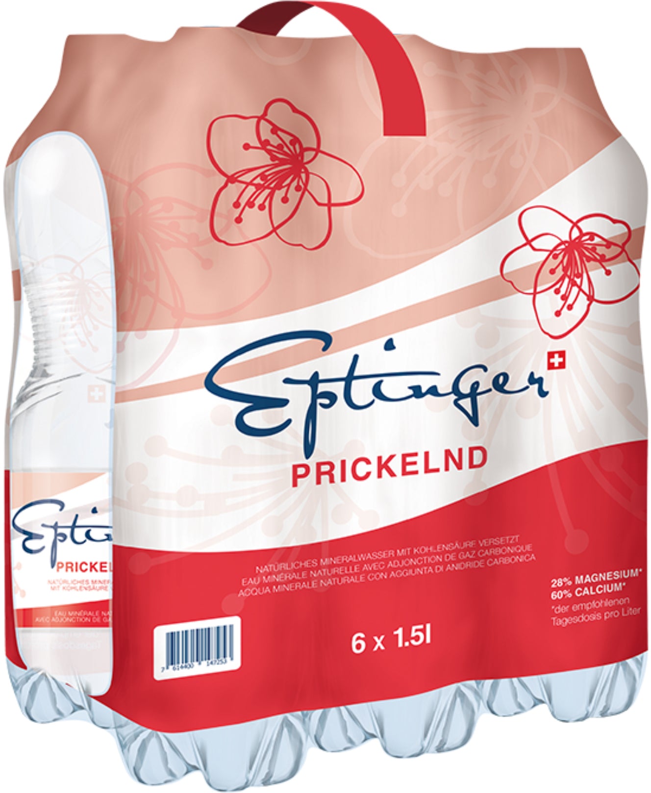EPTINGER rouge, gazéifié, Pet 1009 150 cl, 6 pcs.