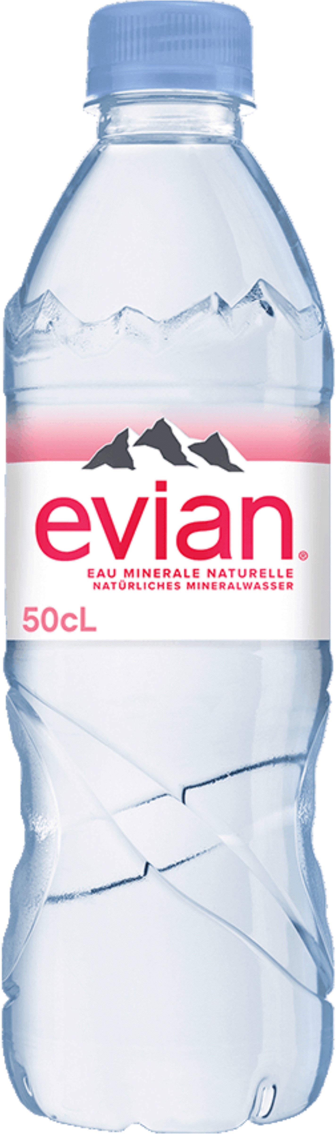 EVIAN sans gaz, Pet 129400001381 50 cl, 6 pcs.