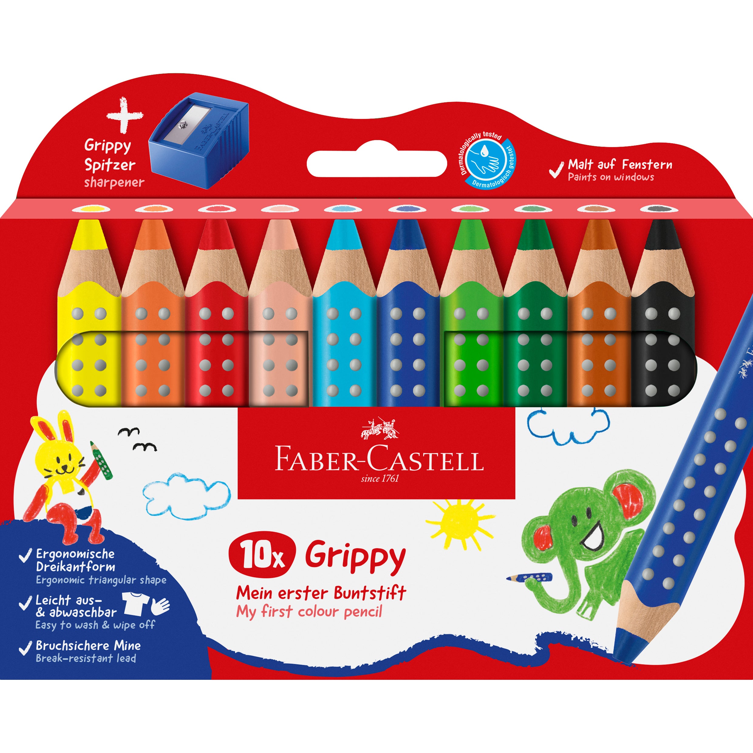 FABER-CA. Crayon de couleurs Grippy