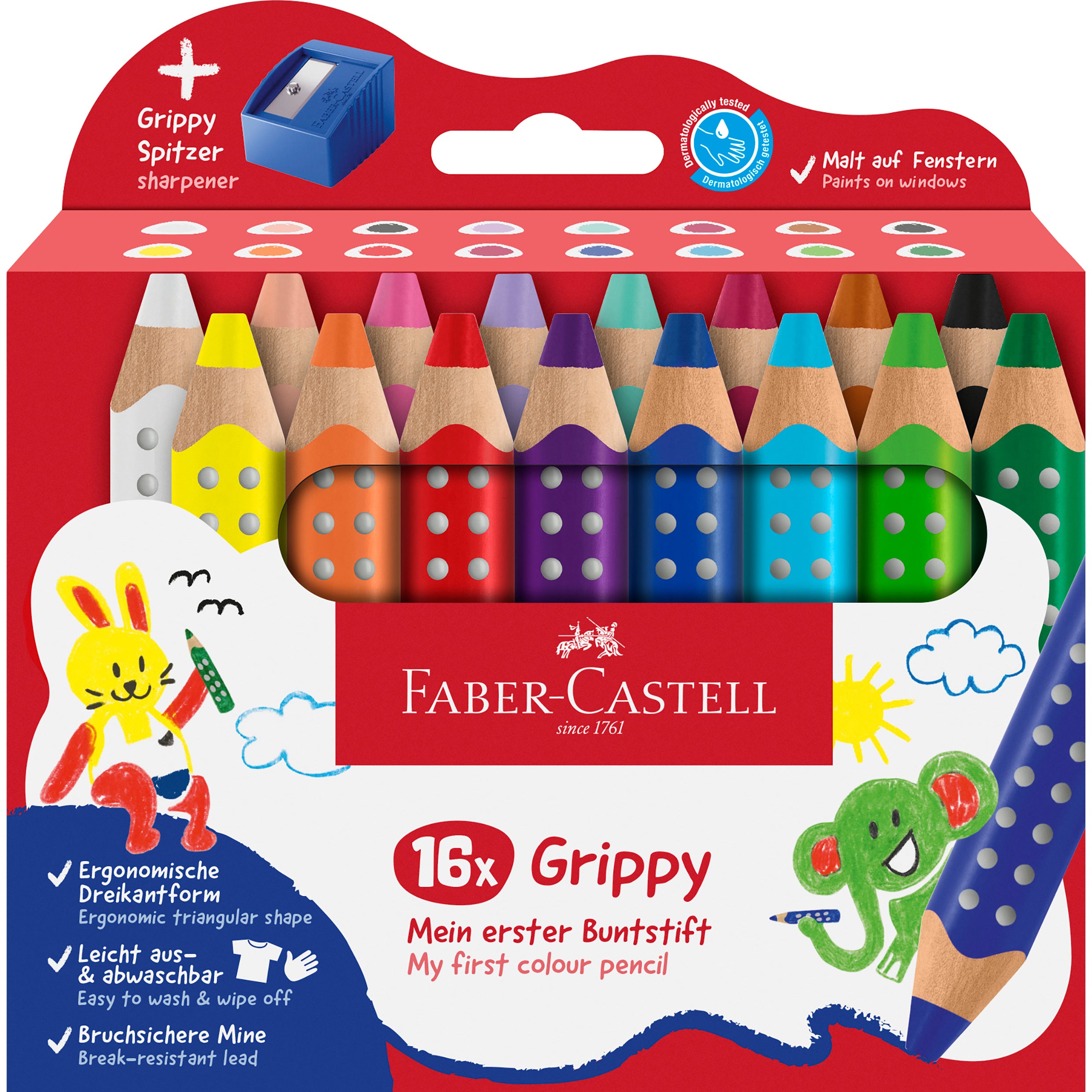 FABER-CA. Crayon de couleurs Grippy