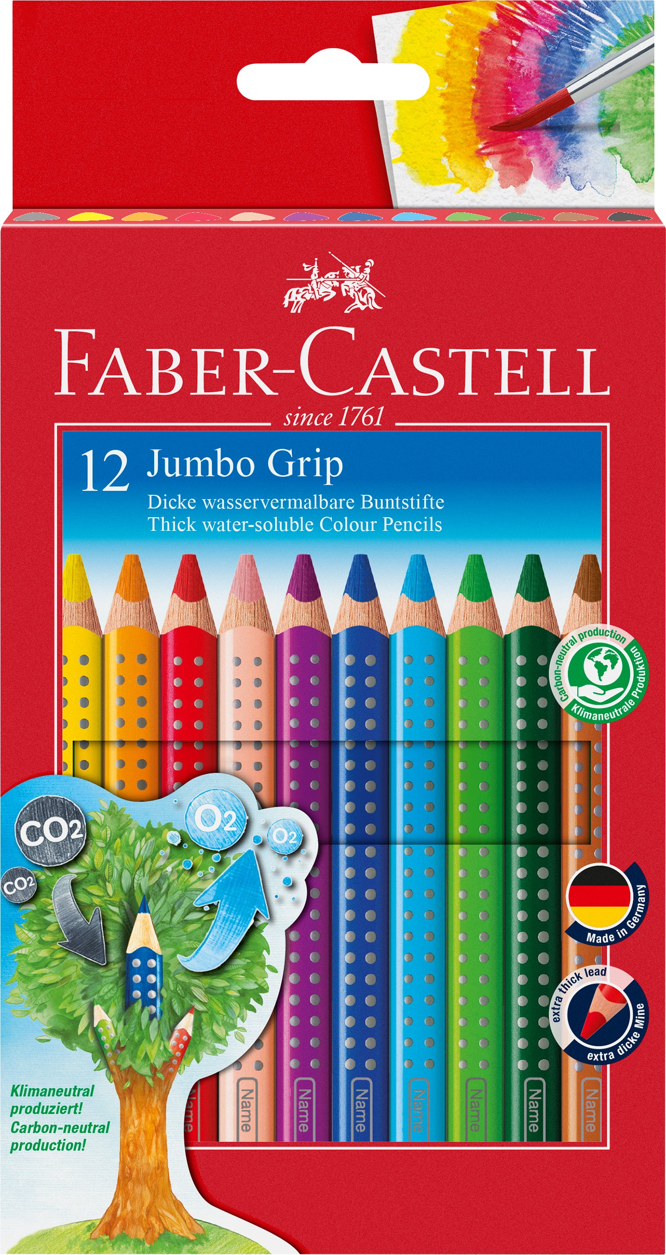 FABER-CA. Crayons couleur Jumbo Grip
