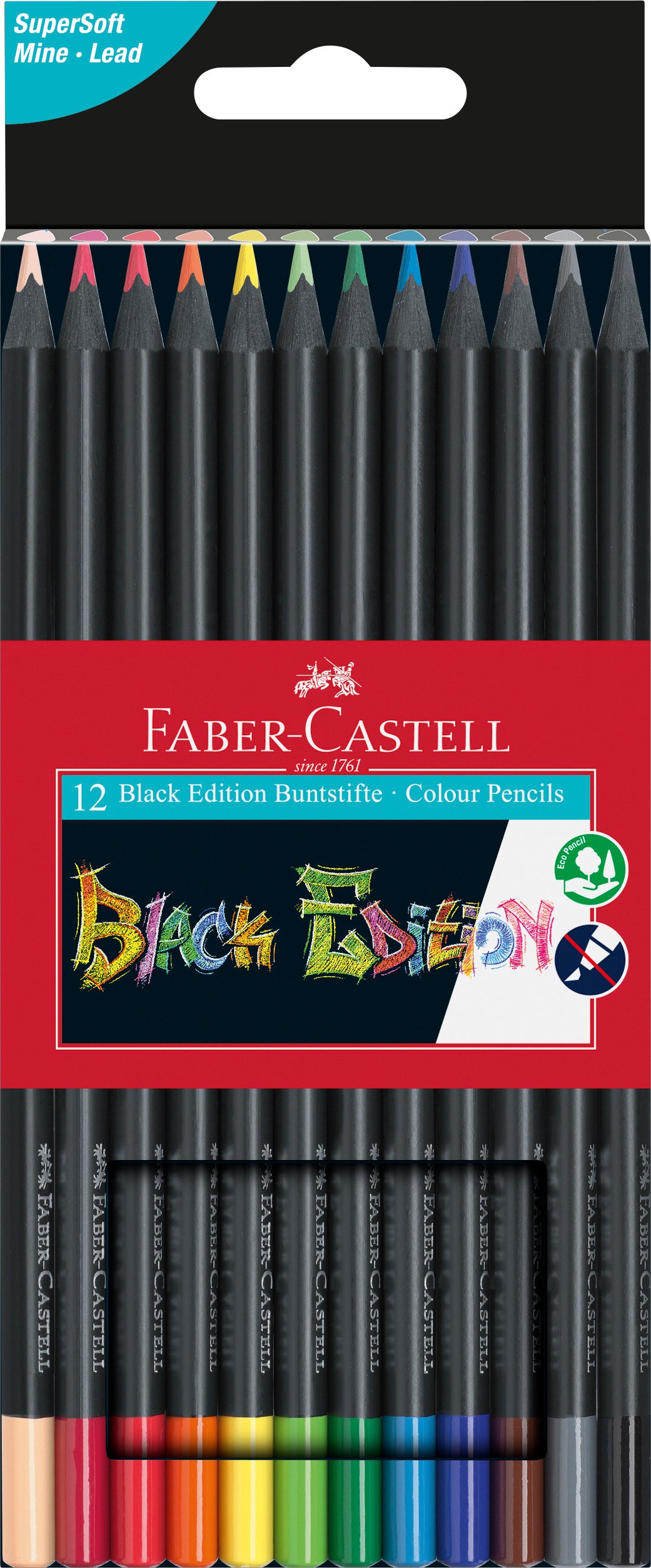 FABER-CA. Crayon de couleur Black