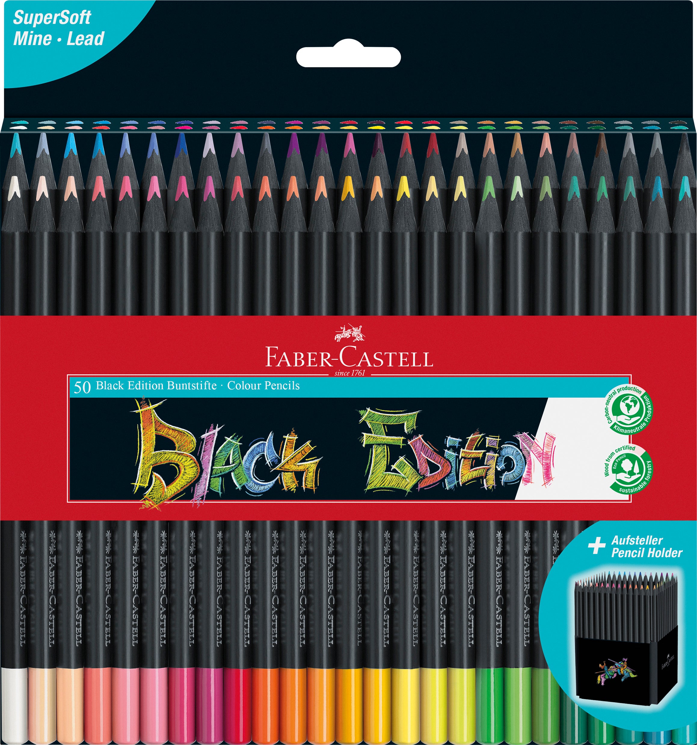 FABER-CA. Crayons de couleur Black Edit