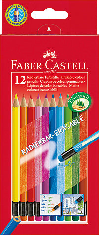 FABER-CA. Crayons de couleur gommables