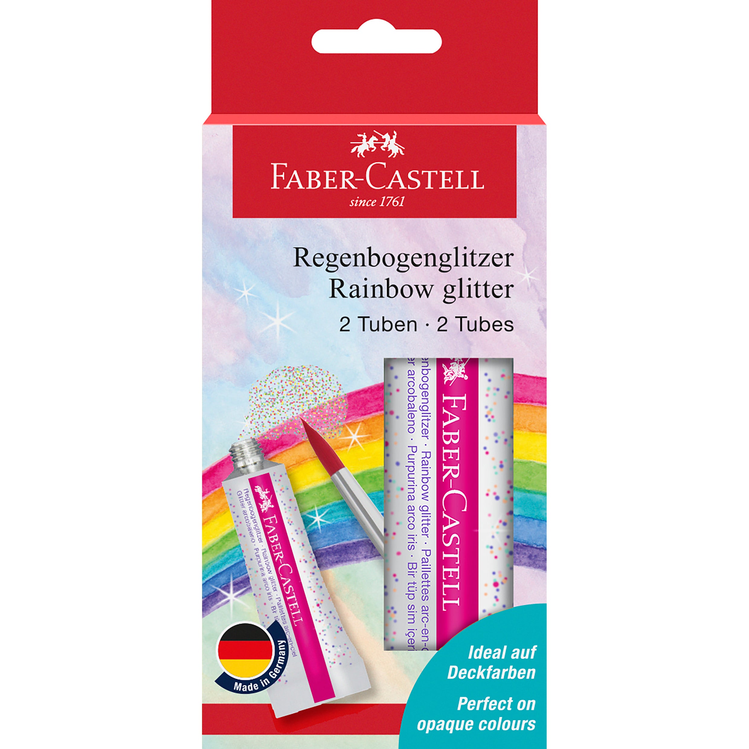FABER-CA. Paillettes arc-en-ciel