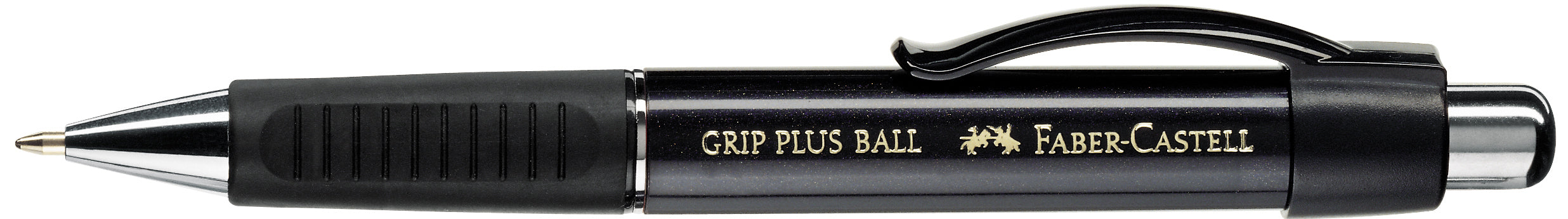 FABER-CASTELL Stylo à bille Grip 1407 0.7mm 140733 metallic-noir