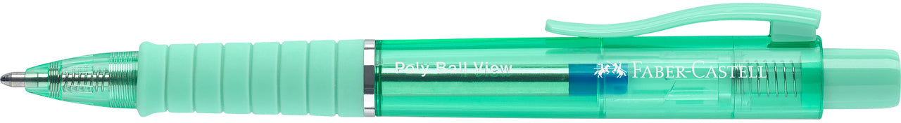 FABER-CASTELL Stylo à bille Poly Ball View 145767 Jelly Mint