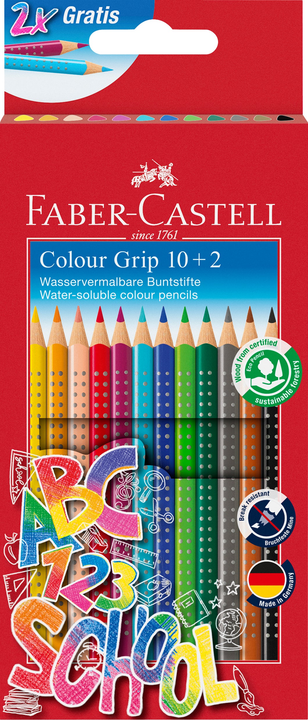 FABER-CA. Crayons de couleur Colour Grip