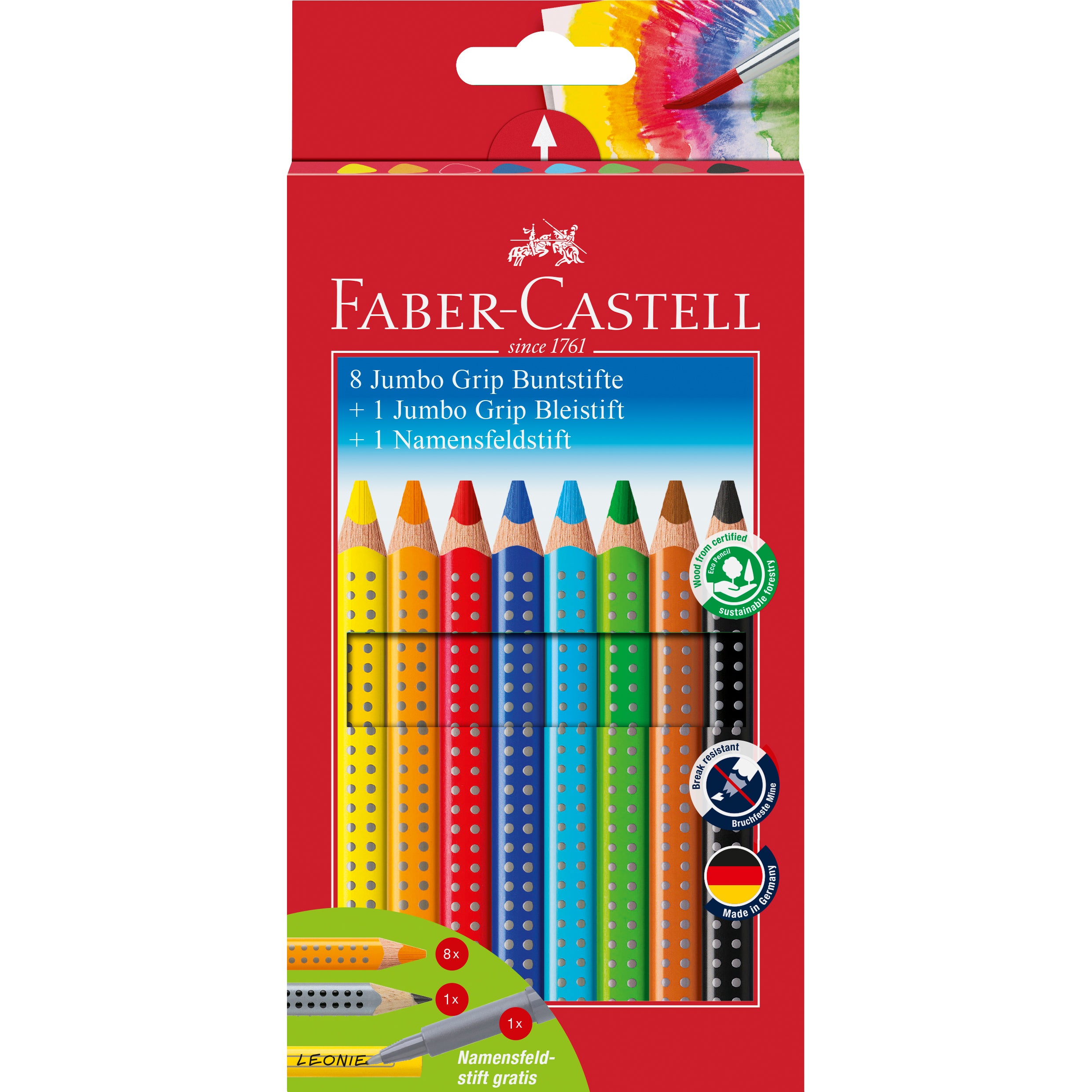 FABER-CA. Crayons de couleur Jumbo GRIP