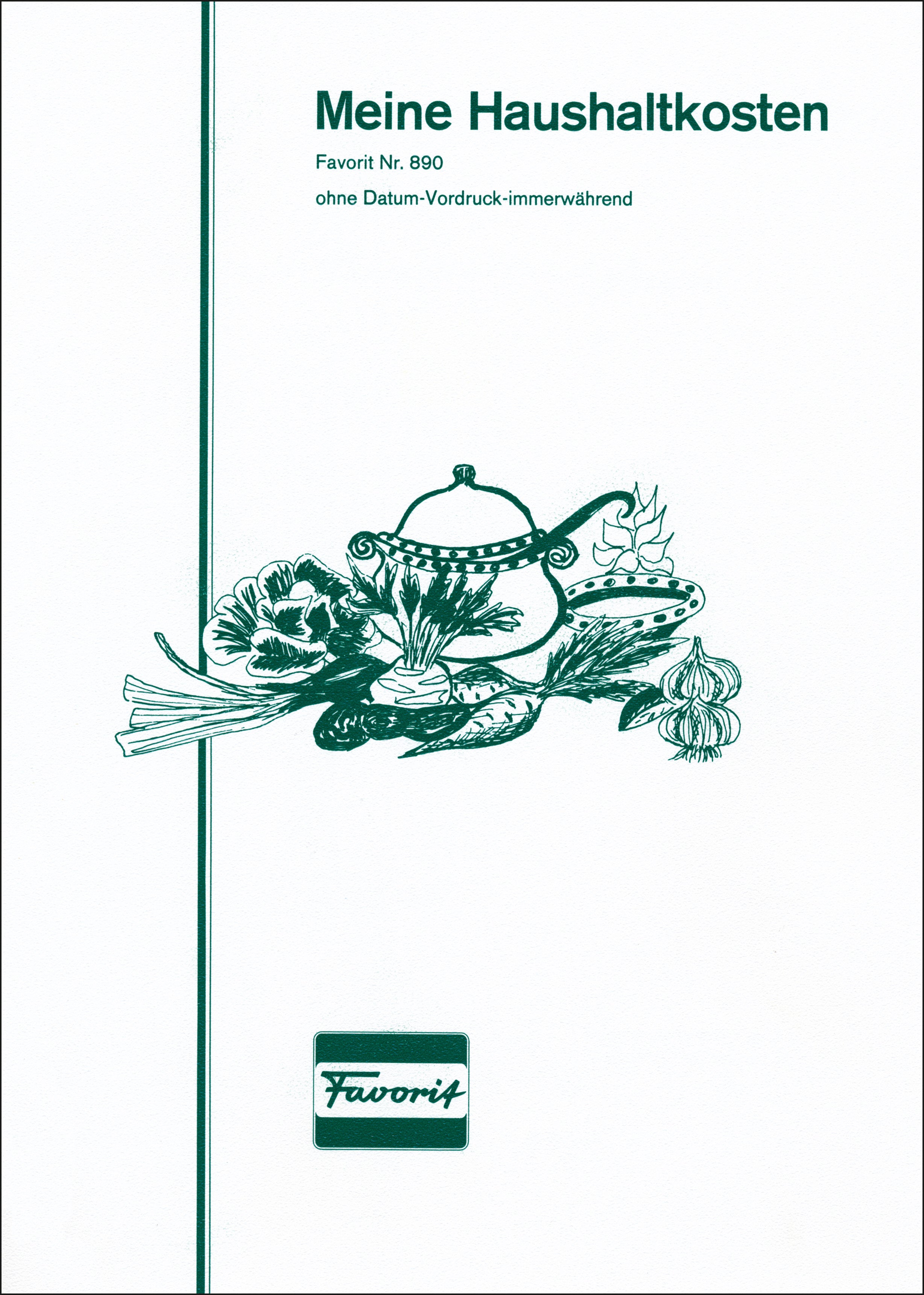 FAVORIT Household book A4 890 24 feuilles