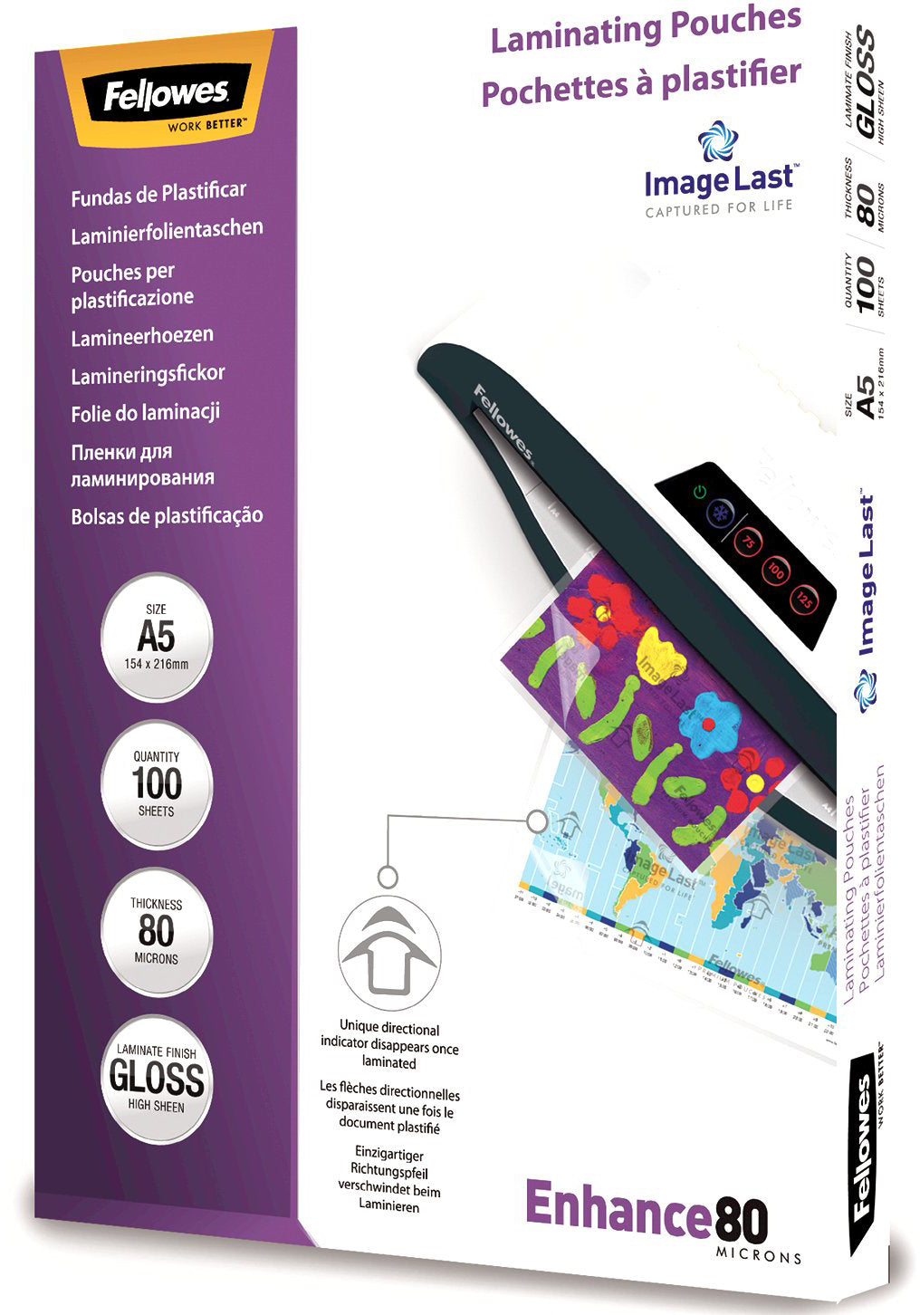 FELLOWES  Pochettes à plastifier      A5