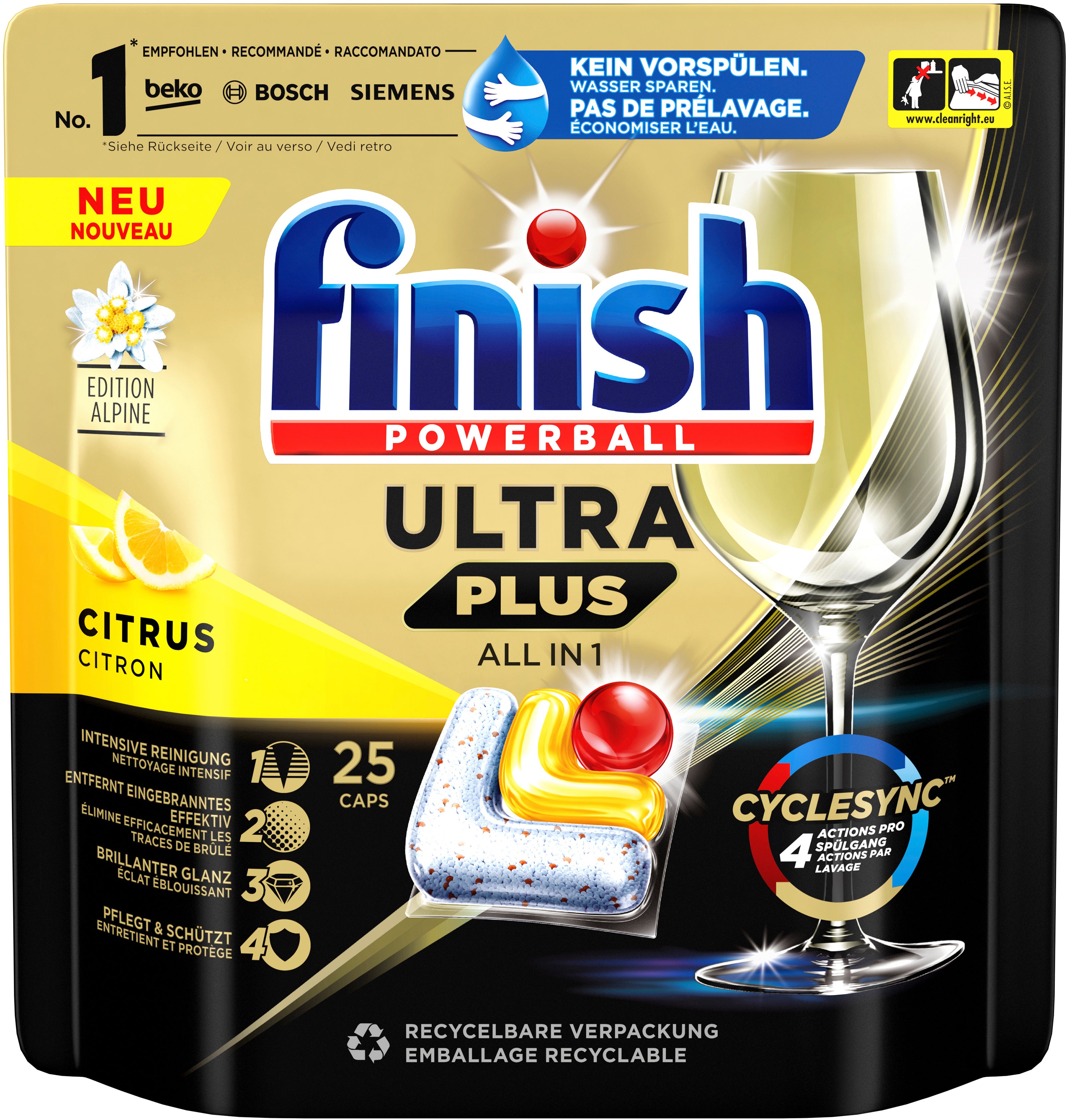 FINISH Ultra Plus All-in-1 3286336 citrus