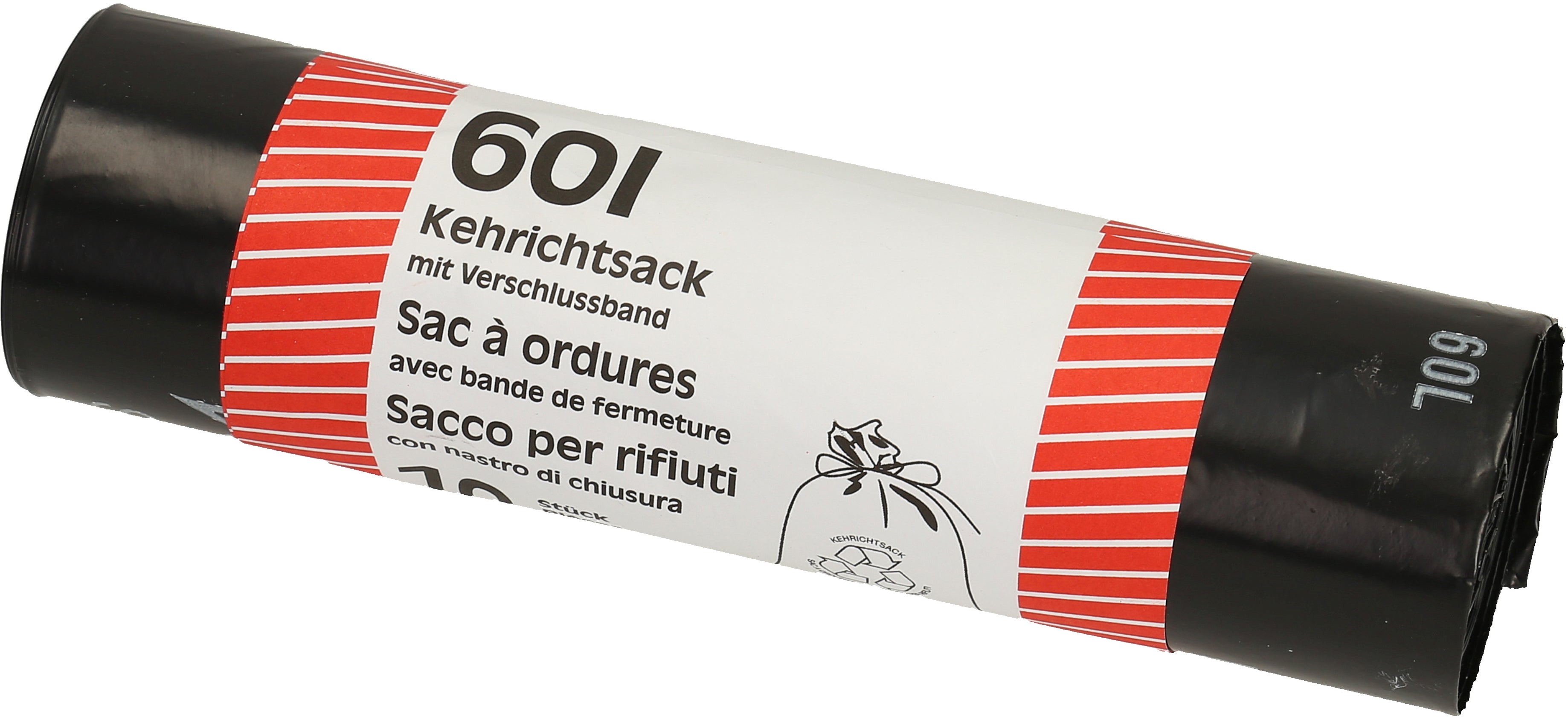 FLEXIPLAST Sac à ordures 60l 1058 bande de fermetures
