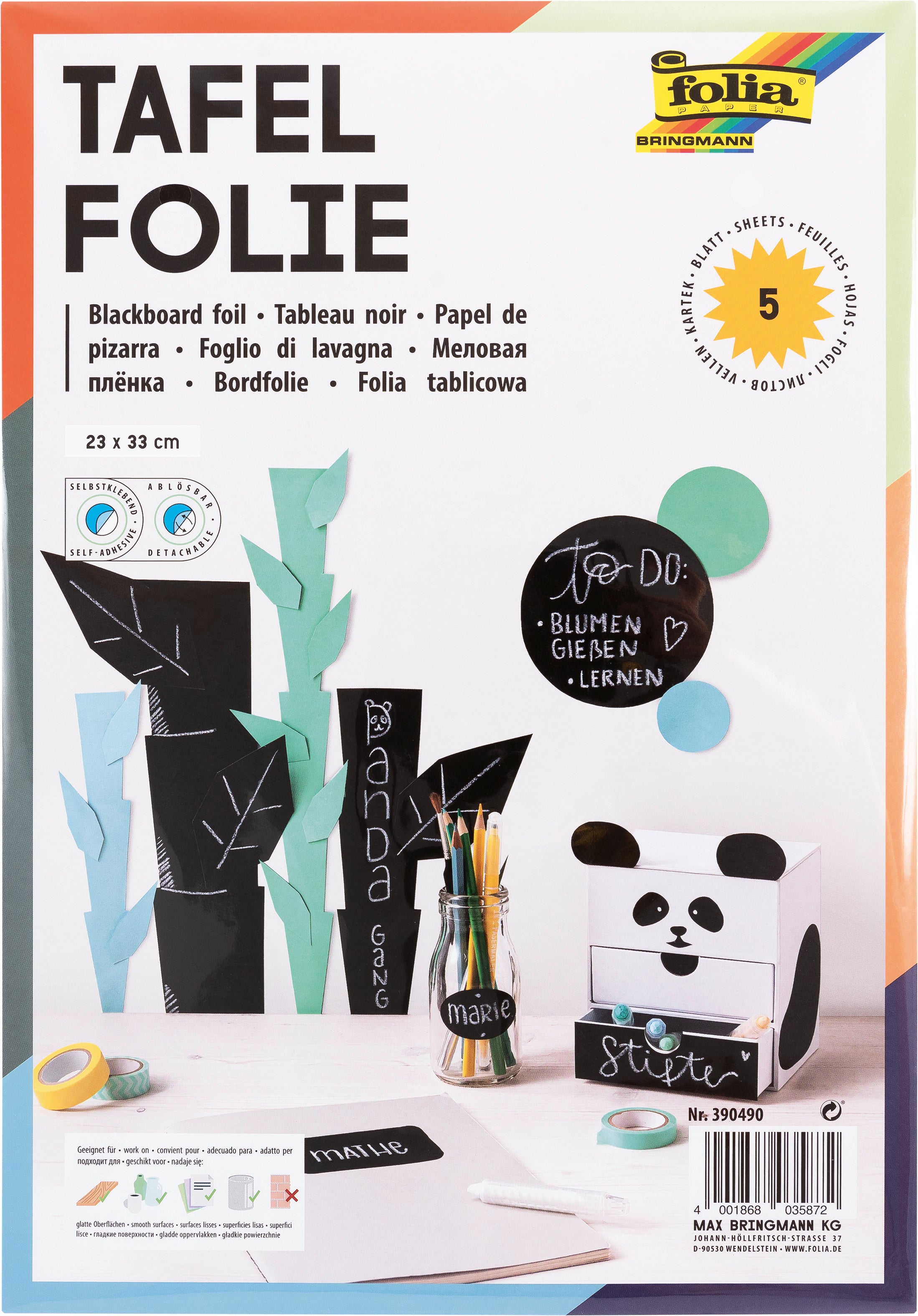 FOLIA     Film pour tableau 135my  5 fe.