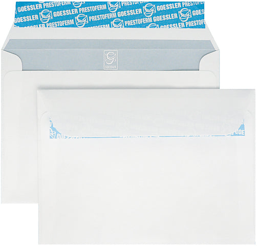 GOESSLER Enveloppe Cavanna s/fenêtre C6 1161 100g, blanc 500 pcs.