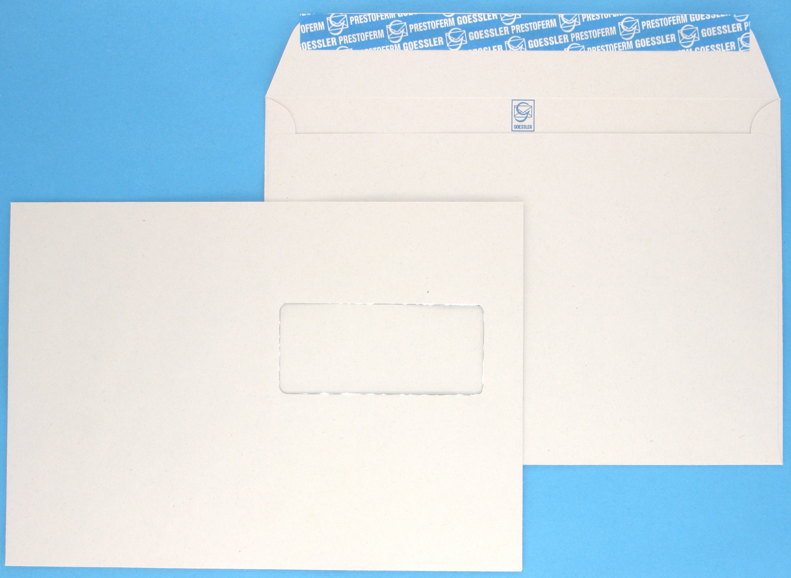 GOESSLER Enveloppe Renova a/fenêtre C5 1365 100g, gris 500 pcs.