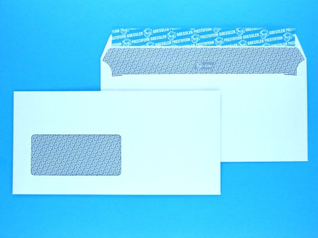 GOESSLER Enveloppe G-Line a/fenêt. C5/6 2033 100g, blanc 500 pcs.