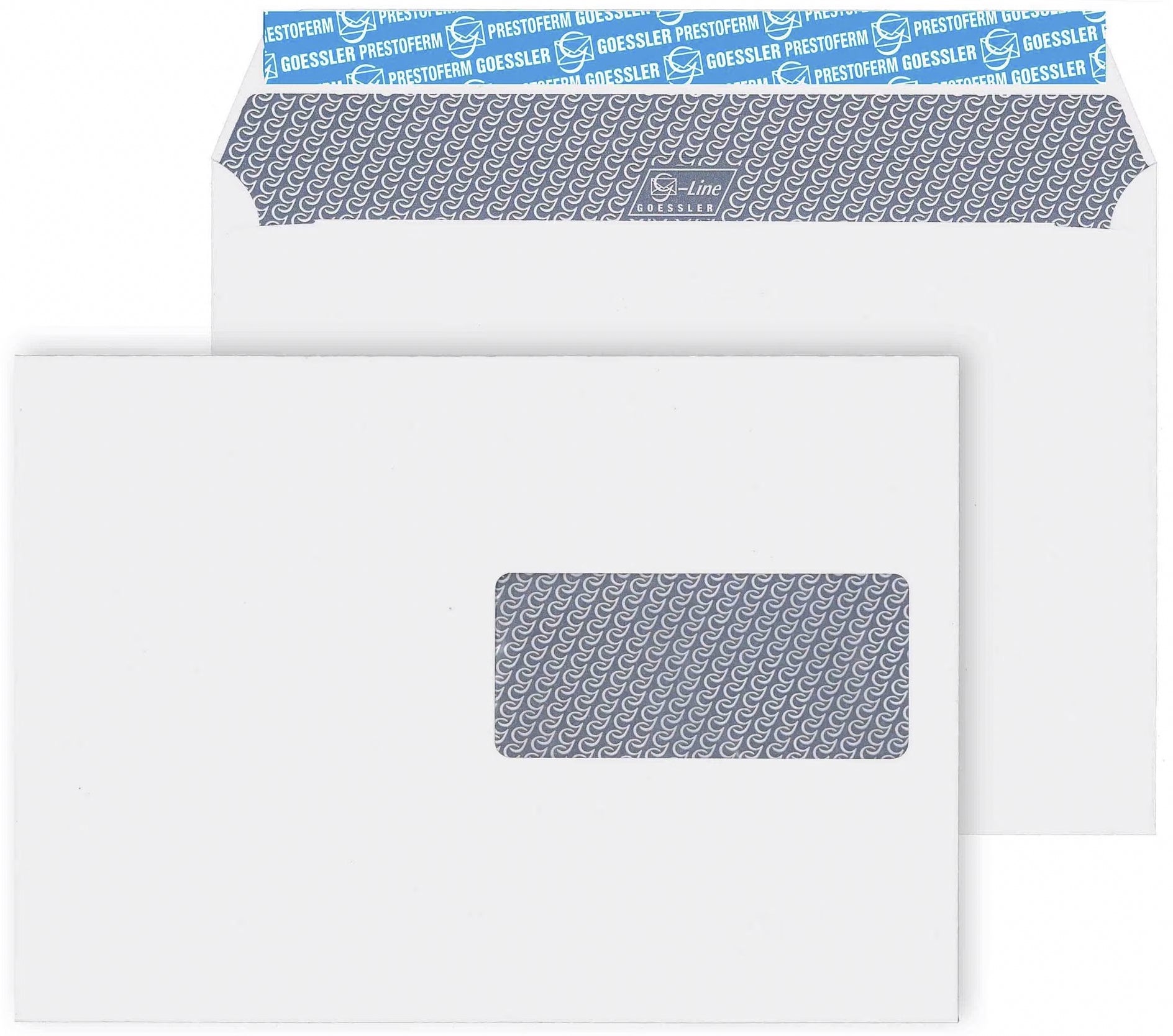 GOESSLER Enveloppe G-Line a/fenêtre C5 2061 100g, blanc 500 pcs.