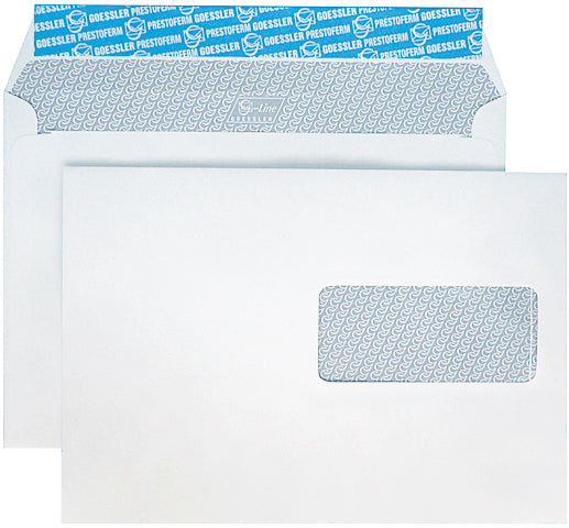 GOESSLER Enveloppe G-Line a/fenêtre C5 3061 100g, blanc 500 pcs.