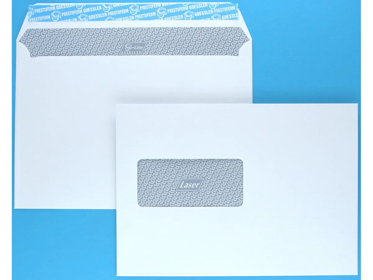 GOESSLER Enveloppe G-Line a/fenêtre C5 3063 100g, blanc 500 pcs.