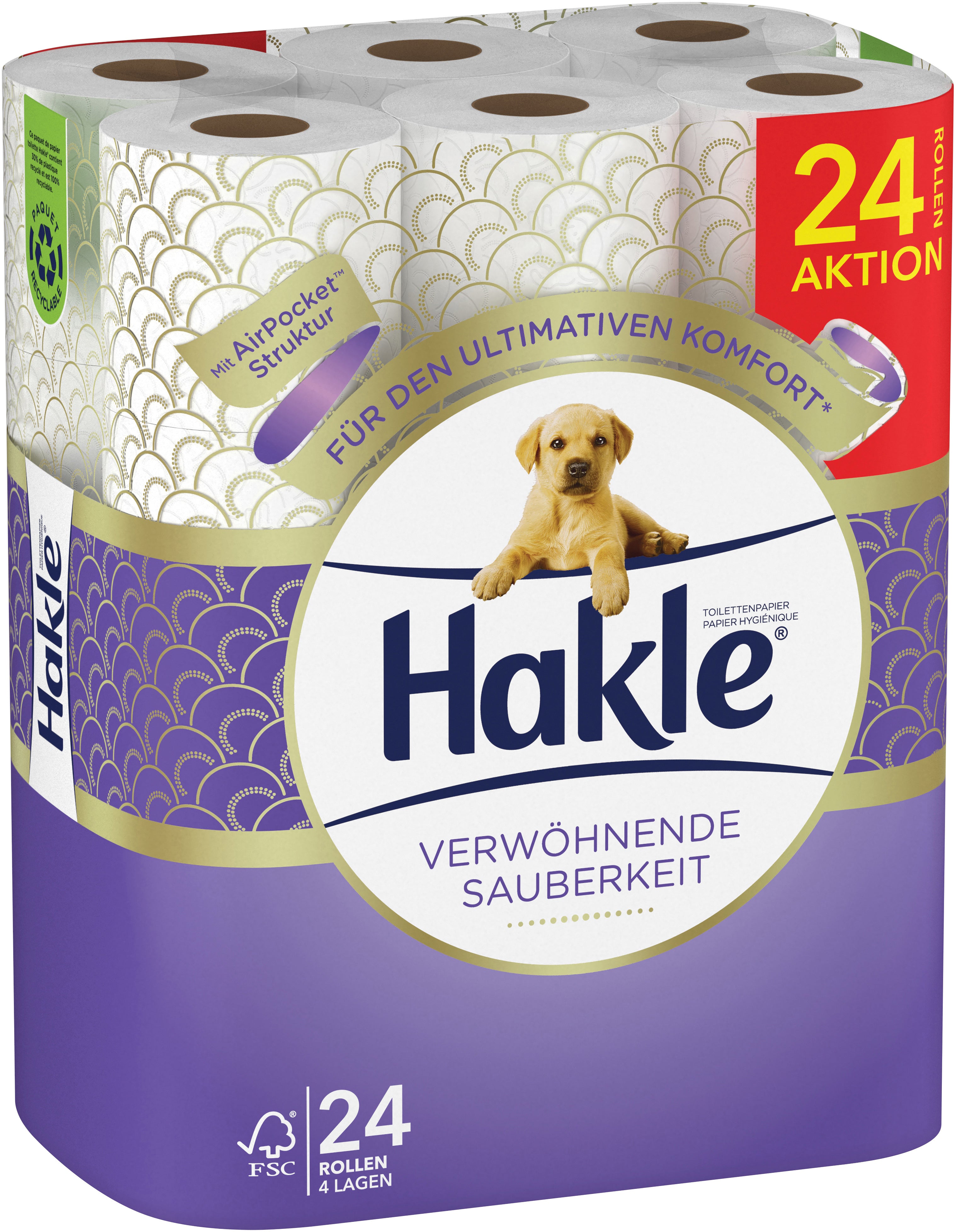 HAKLE Papier-toilette 4161804 nettoyage 24 Rl.