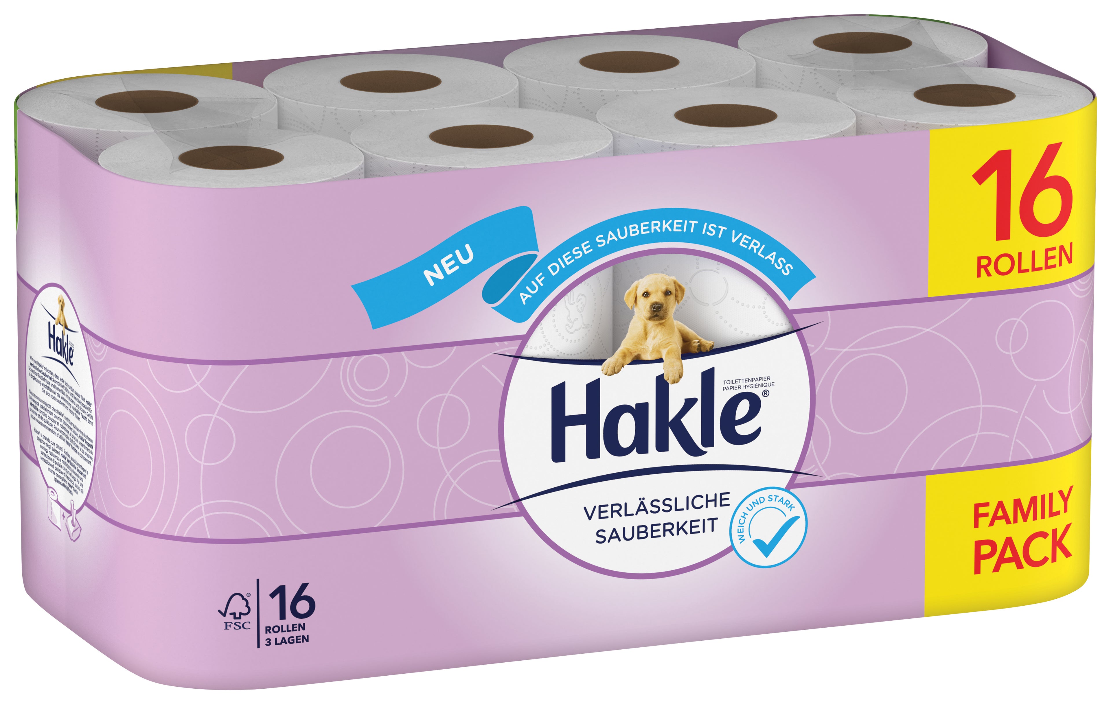 HAKLE Papier toilette 4161846 3 plis, 16 roul.