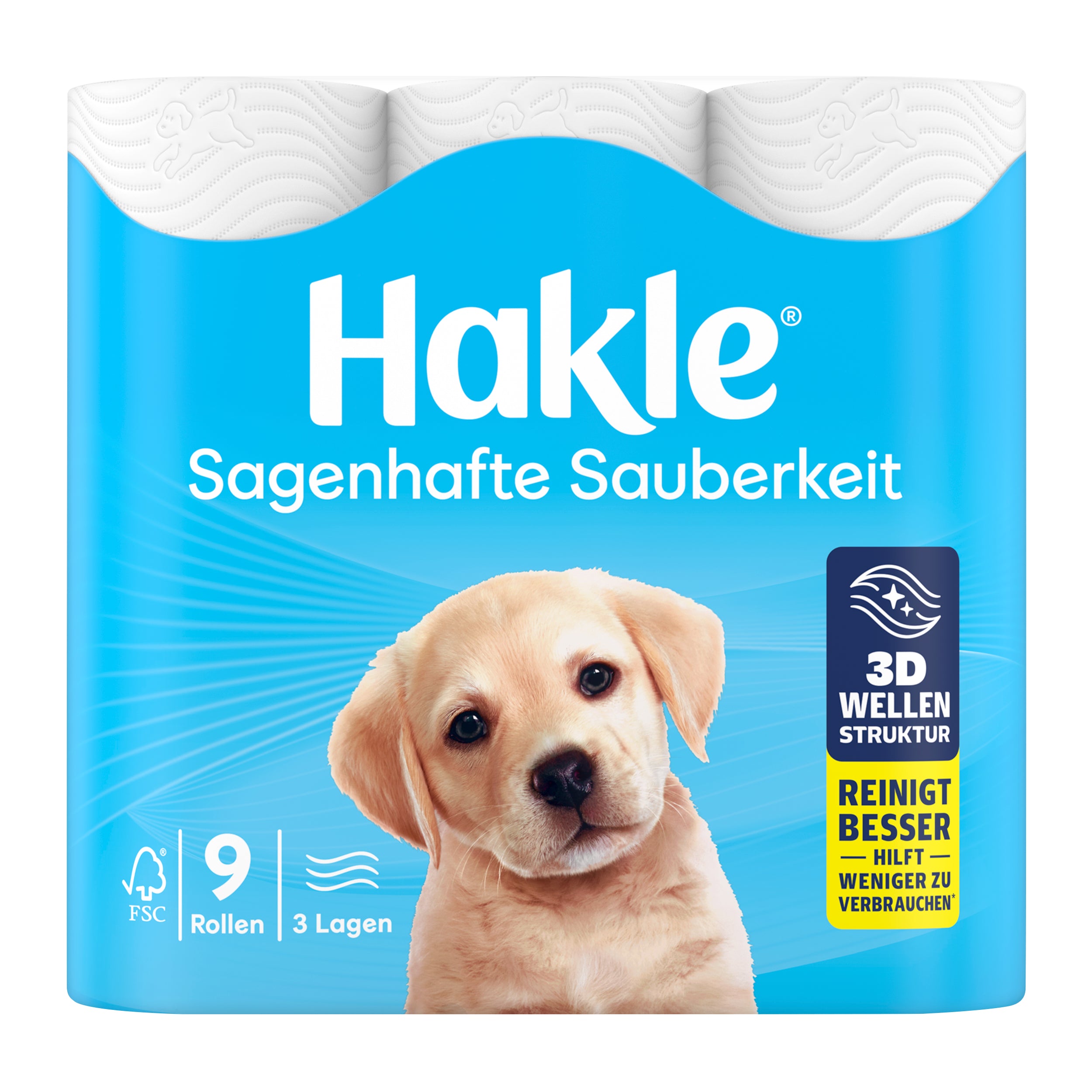 HAKLE Papier-toilette 4411753 Nettoyage 9 rouleau